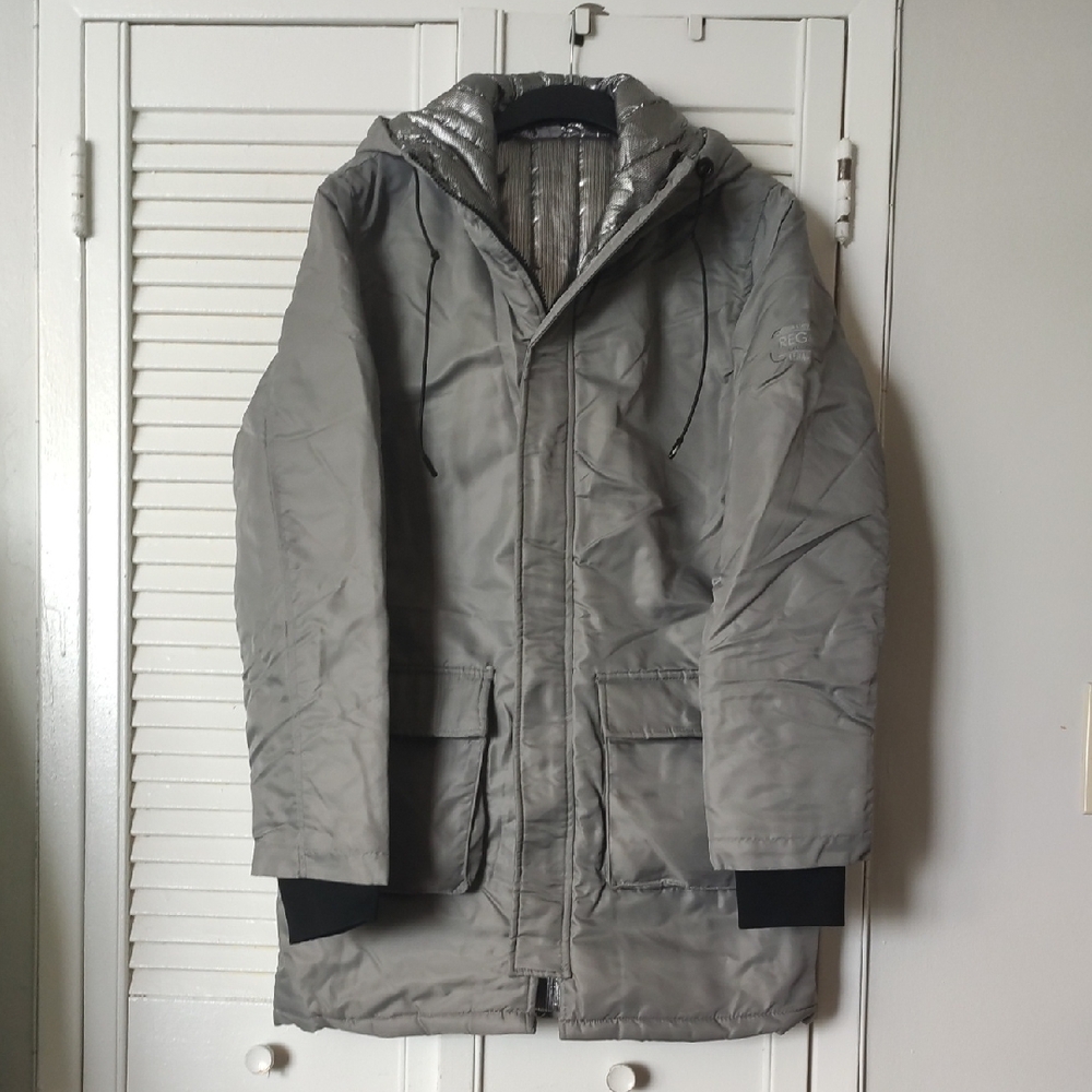 Men's Gray Hooded Jacket